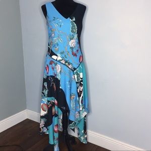 Neiman Marcus Asymmetrical Handkerchief Dress